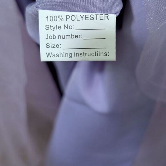 Zapaka Lavender Tulle A Line Corset Plus Size Prom Dress with Embroidered NWT - Picture 13 of 13